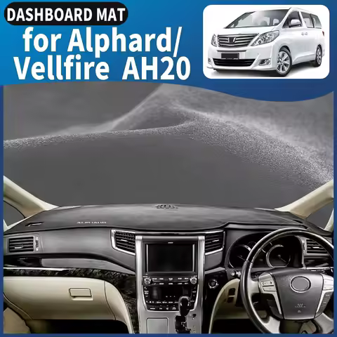 fit for Alphard Vellfire 20 AH20 2008-2014 RHD Dashmat Dashboard Cover Pad DashMat Sunshade Car Acce