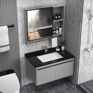 Toilet Storage Cabinet With Mirror Bathroom Sink Toilet Cab Good Sale For SG inet Waterproof Stainless Steel Bathroom Cabinet With Mirror Sink Sto ne Plate Modern Minimalist Alumimum Nordic Light D Deliver