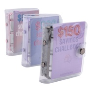 3 Piece Mini Binder Savings Challenge 150/300/500 Saving Money Budgets As Shown PVC Cash Envelope Wa
