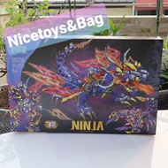 Mainan Anak Balok Brick Lego Ninja Robot naga 3in1 import