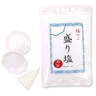 開運盛鹽套裝 淨化鹽400g 盛鹽器 八角盤2枚 瀨戶內海開運粗鹽