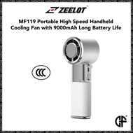 ZEELOT MF119 Portable High Speed Handheld Cooling Fan with 9000mAh Long Battery Life