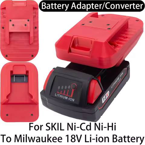 Battery Adapter For SKIL Ni-Cd Ni-Hi Tool To Milwaukee 18V Li-ion Battery Adapter Converter Power To