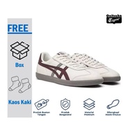 Tokuten White Burgundy Sneakers Original Unisex Shoes Kasut Lelaki Kasut Sneakers Lelaki Kasut Sekol