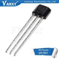 50 pcs U18 US1881 TO-92 OH188 1881 U18 TO92 Salão Sensor Hall Effect Sensor Detector Magnético Do Mo