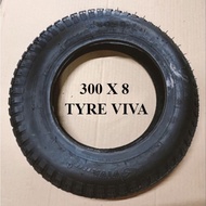 TYRE TUBE KERETA SORONG 13 X 3 (300X8) BRAND VIVA TAYAR LUAR  WHEELBARROW OUTER TYRE KULIT TAYAR KER
