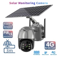 5MP CCTV Wireless Solar Outdoor 4G SIM Card 365 Days Ultra Long Battery Standby Waterproof 360 PTZ IP Camera PIR Motion Detection CCTV Security Camera