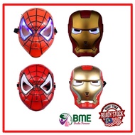 Toys Children's Cartoon Anime Mask Spiderman Iron man Mainan Topeng