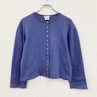 agnes b. Cardigan Pression 運動衫，藍色，2 碼，古著