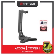 Fantech AC304 และ AC304 Pro สีดำ Headphone Stand With Cable Holder แฟนเทค สแตนแขวนหูฟัง ขาตั้งหูฟัง 