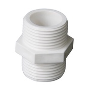 1/2" BSP Male Thread Hex Nipple Union White PVC Pipe Fitting Coupler Adapter Water Connector