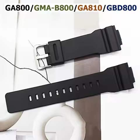 Black Band Strap GA-800/GMA-B800/GA-810/GBD800 Watch Smart Bracelet Wrist GA800/GA810 Watchband Repl