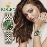 Terbaru Garansi Seumur Hidup 100% original Jam Tangan Wanita Rolex watch Gelang Berlian Dial Hijau 3