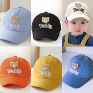 Baseball Cap 2-5 years old Toddler baby with Teddy Bear embroidery motif