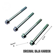MESIN Price of 10pcs BOLT 10 keys 8 m6x60 Engine cvt block bolt 6cm long Original
