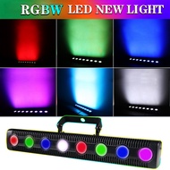8 LED RGBW 4IN1 DMX Wall Wash Lamp DJ Disco Party Par Stage Light Effect for Dance Bar Holiday Decor