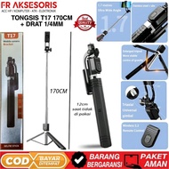 3in1 Bluetooth Selfie Stick 170cm T17 + 3in1 Bluetooth Remote Tripod Thread T17 Multifunction Selfie