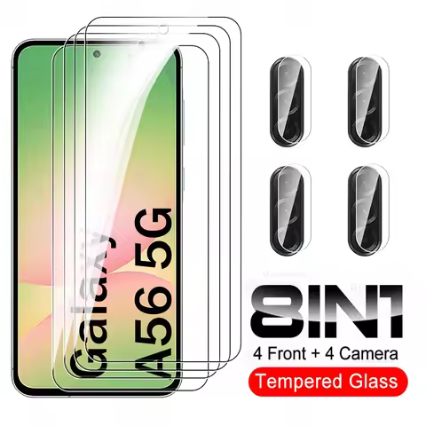 8 in 1 Tempered Glass For Samsung Galaxy A56 5G Camera Glass Samsung A 56 56A GalaxyA56 SamsungA56 H