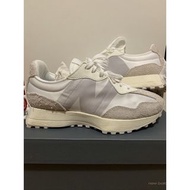 (二手）New balance 327絲綢白運動布鞋