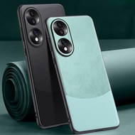 For Honor 70 / Honor 70 Pro Luxury PU Leather Case Back Cover Protection Phone Case