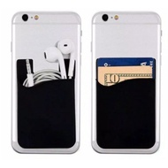 Tempelan Kartu Case E-toll Dompet Kartu Selip Dompet Kartu ATM Handphone Gurita Bahan Silikon