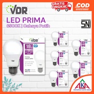 VDR PRIMA LED Bulb Lamp 3W 5W 7W 9W 11W 14W 18W 22W 25W Watt CDL Cool Daylight White E27 SNI