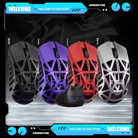 Wanling Wlmouse Beast X Mouse Paw3395 Mice Pc Gamer Accessory Dual Mode Wireless Gaming Mouse Light 