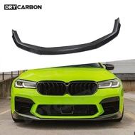 Dry Carbon Fiber Front Bumper Spoiler Chin Lip Body Kits For BMW M5 F90 LCI 2020+ FRP Black Car Bump