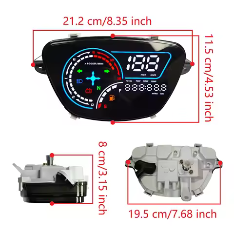 New LED Screen Display Motorcycle Accessories Speedometer Moto Digital Tachometer Dashboard for Yaha