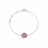 DIOR 18K白金鑽石白金八芒星手鏈18K/手鍊/手環