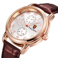 Ready Stock Fashion Men Leather Military Watch With Calendar Analog Quartz Watches Hot Sale FG5G-D20