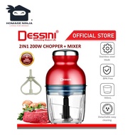 🔥PROMOTION🔥 DESSINI ITALY 900mL Capsule Cutter Spin Chopper Blender Mixer Masher Juicer/Pengisar Pen