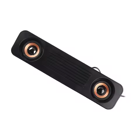Wired Speaker Wired Speaker HiFi Stereo Subwoofer USB Powered 3.5mm Plug Portable Desktop Long Speak
