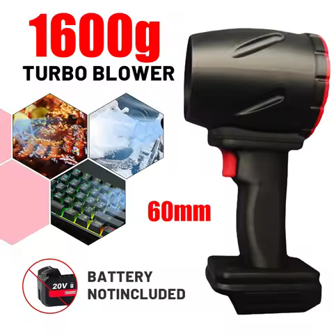 64mm 1100W Air Gun Turbo Jet Fan Violent Fan Car Wash Snow Removal Air Dryer for Makita/DeWalt/Milwa