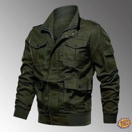 ✨Ready Stock✨ Baju Kemeja  jaket Lelaki Lengan Panjang Autumn and winter military jacket, men's cott