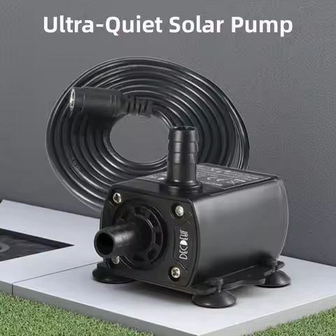 Ultra-quiet DV12V Solar Brushless Water Pump 400L/H Computer cooled Water Circulation Fountain and L