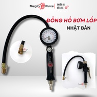 Japanese tire pump with clock - Clock + Inflator nozzle - Auto Mechanics' World