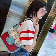 GUCCI 拼色蛇皮1955肩背斜背包25.5*18*7 99新配件塵袋