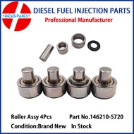 4Pcs Diesel Injection VE Pump Injector Roller Set Assy 146210-5720 Fits for Isuzu D-MAX 4JG2 4JX1 6V