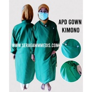Ppe Gown/Surgical Gown Kimono Taslan microfiber Waterproof Washable