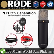 Rode NT1 5th Generation Studio Large Cardioid Condenser Microphone with Pop Filter and Shock Mount (