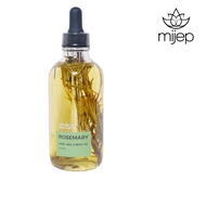 MIJEP Natural Rosemary Body &amp; Hair Oil - (120 mls) Multi Use Aroma Oil for Face, Body, Hair &amp; Massage.