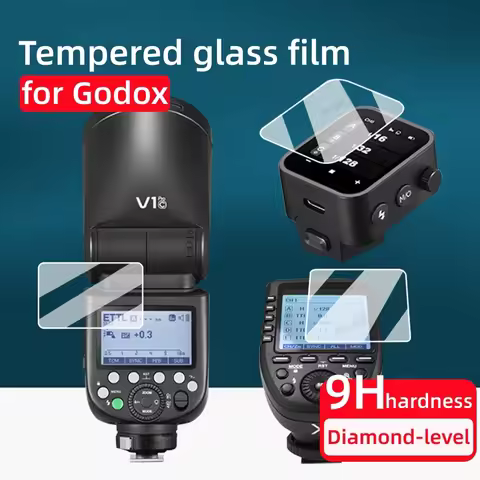 9H Tempered Film Glass Screen Protector Cap for Godox IT30Pro V480 V350 V1 V1Pro V685II V850III V860