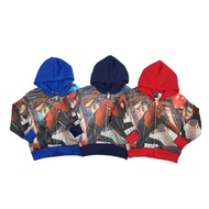 Kids Boy Jacket Sweater Hoodie Spiderman Jaket Budak Lelaki