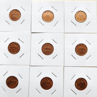 Duit Syiling 1 Sen Malaysia Siri Ke-2 1989-2007 1 Cent Coin EF
