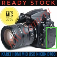 Rubber Cover HDMI USB AV MIC Nikon D700 Rubber Side D 700 Ruber