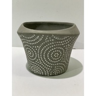 PASU SIMEN CEMENT FLOWER POT H:9cm W:9cm