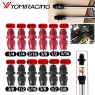 AN6 AN8 AN10 Male Flare to 5/16" 3/8" Fuel Hardline Tube Fitting Adapter Connector Alloy Black For 5