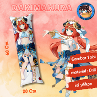 dakimakura / guling ukuran 20x60 cm genshin impact Nilou