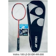 Free Install Yonex VOLTRIC 100LD 100 LDred/Gold+Yonex bg66 ORI Racket